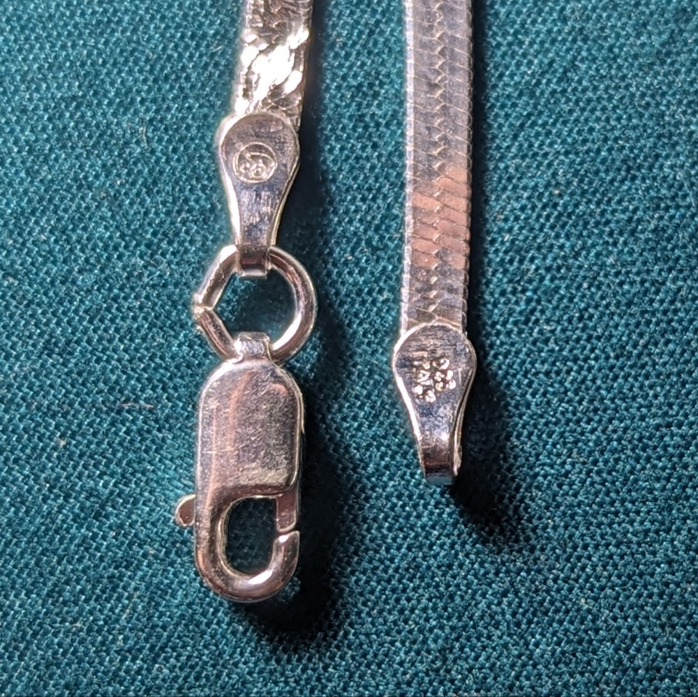 Pure silver 925 10 inch anklet - Picture 4 of 6